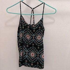 Adjustable strap spaghetti crop top